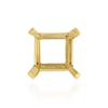 ITI NYC Four Prong Square Heavy Wire Basket Settings in 14K Gold (2.00 mm - 12.50 mm)