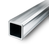 14K White Square Hard Tubing
