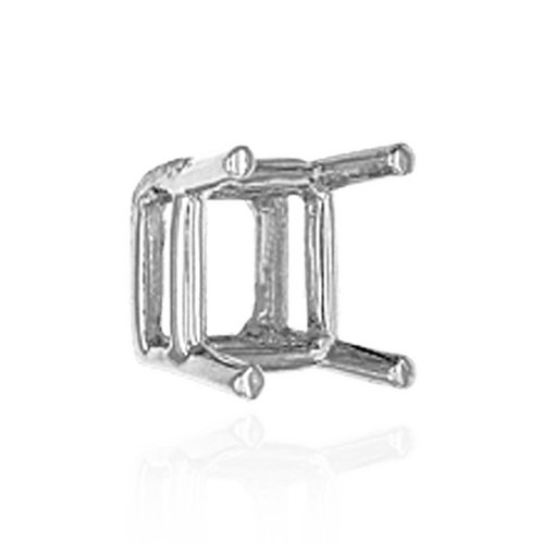 ITI NYC Four Prong Square Wire Basket Settings in Sterling Silver (2.50 mm - 10.25 mm)