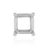 ITI NYC Four Prong Square Wire Basket Settings in Sterling Silver (2.00 mm - 10.75 mm)