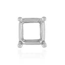 Load image into Gallery viewer, ITI NYC Four Prong Square Wire Basket Settings in Sterling Silver (2.50 mm - 10.25 mm)
