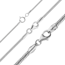 Load image into Gallery viewer, Seaport Snake Chain Necklace in Sterling Silver
