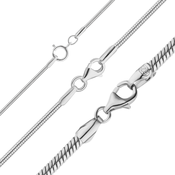 Seaport Snake Chain Necklace in Sterling Silver