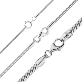 Seaport Snake Chain Necklace in Sterling Silver