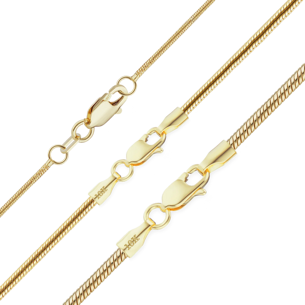Seaport Snake Necklace in 18K Yellow Gold