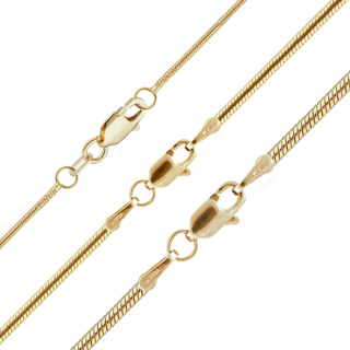 Seaport Snake Necklace in 18K Yellow Gold