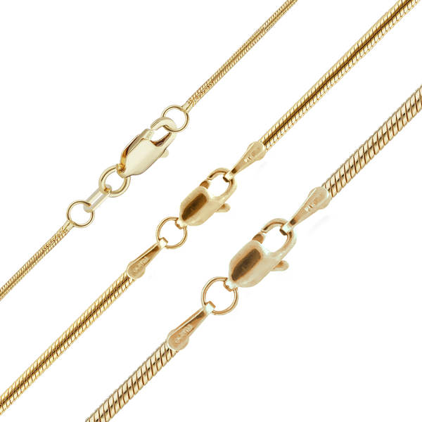 Seaport Snake Necklace in 18K Yellow Gold