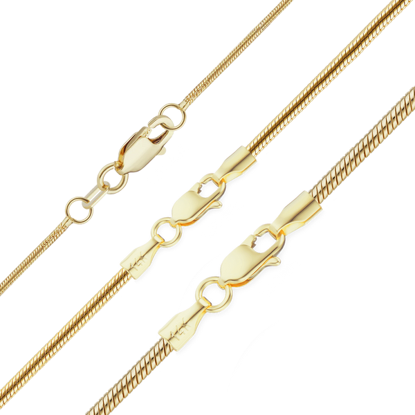 Seaport Snake Necklace in 14K Yellow Gold