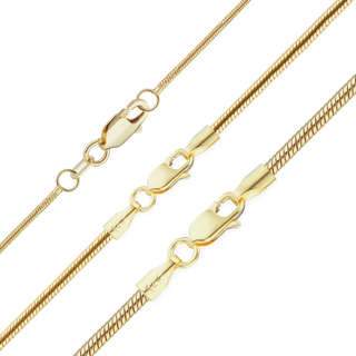 Seaport Snake Necklace in 14K Yellow Gold