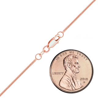 Seaport Snake Anklet in 14K Rose Gold