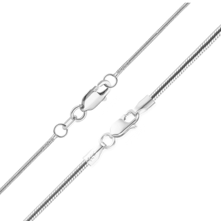 Seaport Snake Necklace in 14K White Gold