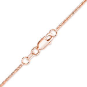 Seaport Snake Anklet in 14K Rose Gold