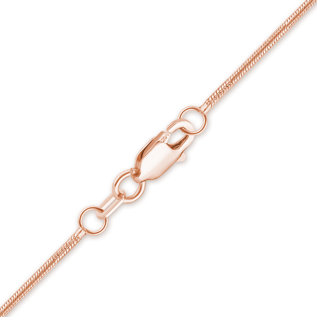 Seaport Snake Anklet in 14K Rose Gold