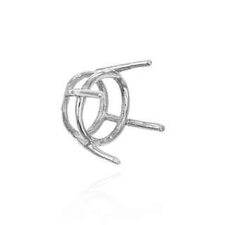 ITI NYC Four Prong Round Wire Basket Settings in Sterling Silver (1.75 mm - 11.00 mm)