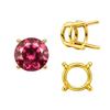 ITI NYC Four Prong Round Wire Basket Settings in 18K Gold (1.75 mm - 11.00 mm)