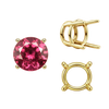 ITI NYC Four Prong Round Wire Basket Settings in 14K Gold (1.75 mm - 11.00 mm)