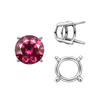 ITI NYC Four Prong Round Wire Basket Settings in 18K Gold (1.75 mm - 11.00 mm)