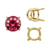 ITI NYC Four Prong Round Wire Basket Settings in 14K Gold (1.75 mm - 11.00 mm)