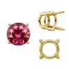 ITI NYC Four Prong Round Wire Basket Settings in 14K Gold (1.75 mm - 11.00 mm)