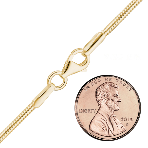 Finished Snake Anklet in 14K Gold-Filled