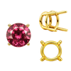 ITI NYC Four Prong Round Wire Basket Settings in 18K Gold (1.75 mm - 11.00 mm)