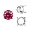 ITI NYC Four Prong Round Wire Basket Settings in Sterling Silver (1.75 mm - 11.00 mm)