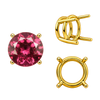 ITI NYC Four Prong Round Wire Basket Settings in 14K Gold (1.75 mm - 11.00 mm)
