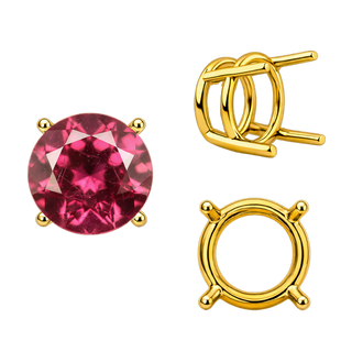 ITI NYC Four Prong Round Wire Basket Settings in 18K Gold (1.75 mm - 11.00 mm)