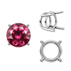 ITI NYC Four Prong Round Wire Basket Settings in Sterling Silver (1.75 mm - 11.00 mm)