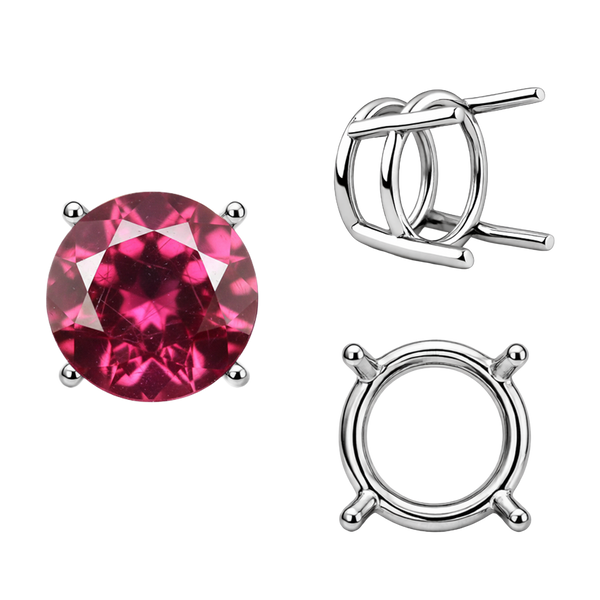 ITI NYC Four Prong Round Wire Basket Settings in 18K Gold (1.75 mm - 11.00 mm)