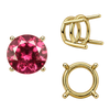 ITI NYC Four Prong Round Wire Basket Settings in 14K Gold (1.75 mm - 11.00 mm)