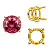 ITI NYC Four Prong Round Wire Basket Settings in 18K Gold (1.75 mm - 11.00 mm)