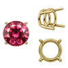 ITI NYC Four Prong Round Wire Basket Settings in 14K Gold (1.75 mm - 11.00 mm)