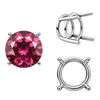 ITI NYC Four Prong Round Wire Basket Settings in Sterling Silver (1.75 mm - 11.00 mm)