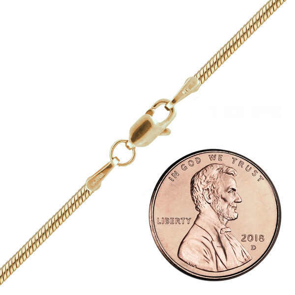 Seaport Snake Necklace in 18K Yellow Gold