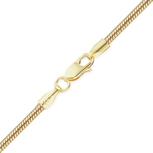 Seaport Snake Necklace in 14K Yellow Gold