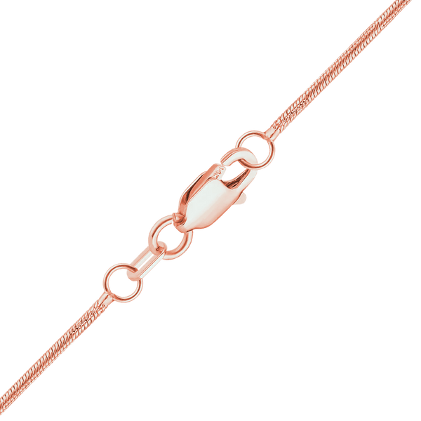 Seaport Snake Necklace in 14K Rose Gold