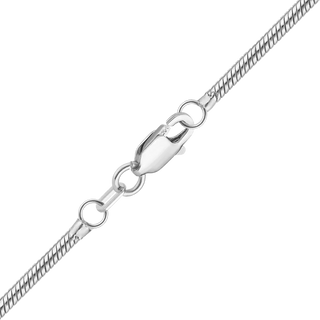 Seaport Snake Anklet in 14K White Gold