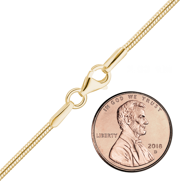 Finished Snake Anklet in 14K Gold-Filled