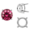 ITI NYC Four Prong Round Wire Basket Settings in Sterling Silver (1.75 mm - 11.00 mm)