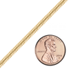 Bulk / Spooled Snake Chain in 14K Gold-Filled (1.00 mm - 3.50 mm)