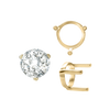 ITI NYC Three Prong Round Single Base Settings in 14K Gold (2.00 mm - 8.00 mm)
