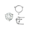 ITI NYC Three Prong Round Single Base Settings in Sterling Silver (2.00 mm - 8.00 mm)