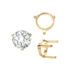 ITI NYC Three Prong Round Single Base Settings in 14K Gold (2.00 mm - 8.00 mm)