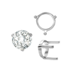 ITI NYC Three Prong Round Single Base Settings in Sterling Silver (2.00 mm - 8.00 mm)