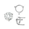 ITI NYC Three Prong Round Single Base Settings in 14K Gold (2.00 mm - 8.00 mm)