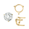 ITI NYC Three Prong Round Single Base Settings in 14K Gold (2.00 mm - 8.00 mm)
