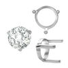 ITI NYC Three Prong Round Single Base Settings in 14K Gold (2.00 mm - 8.00 mm)