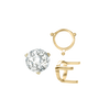 ITI NYC Three Prong Round Single Base Settings in 14K Gold (2.00 mm - 8.00 mm)