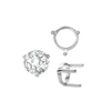 ITI NYC Three Prong Round Single Base Settings in Sterling Silver (2.00 mm - 8.00 mm)